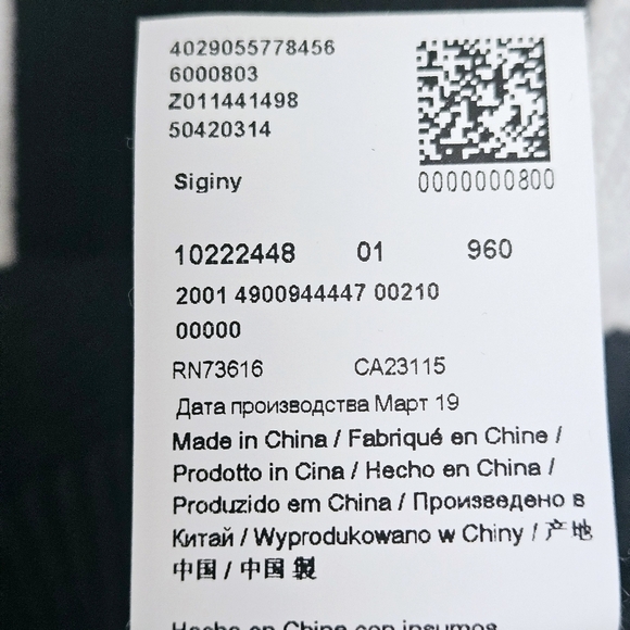 Hugo Boss Womens S Siginy Jumper Colorblock Knit Oversized Sweater Black/White - Picture 7 of 12